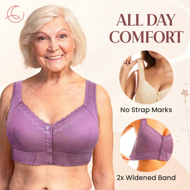 Moona Bra (Last Day Sale 83% Off) Front Closure Breathable Bra For Seniors
