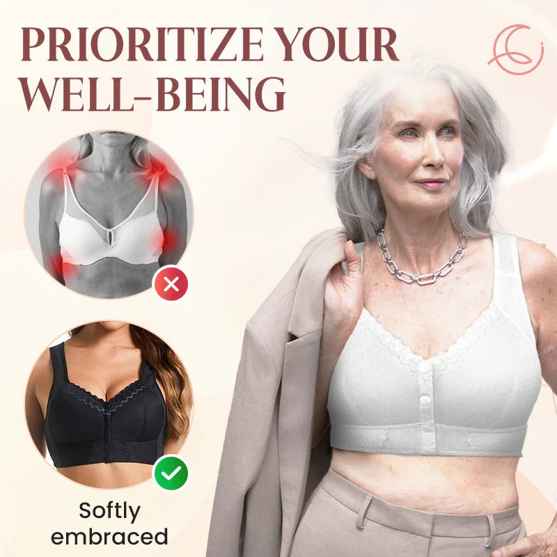 Moona Bra (Last Day Sale 83% Off) Front Closure Breathable Bra For Seniors