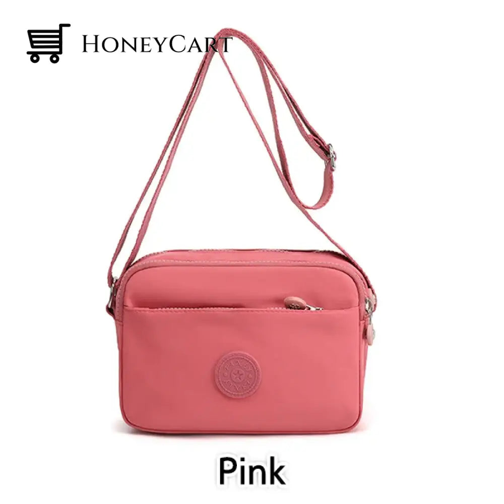 Multi Functional Crossbody Multicolor Bags Pink Tool