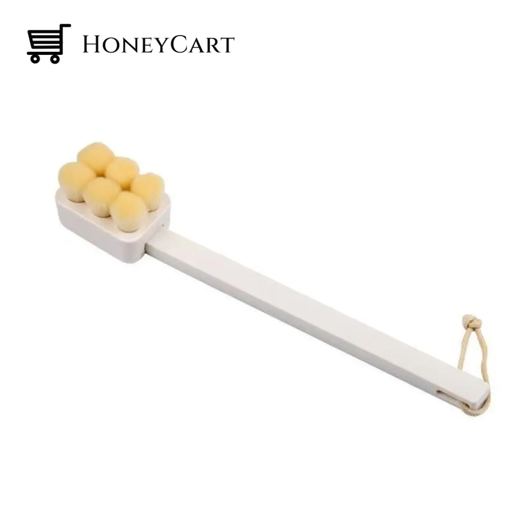 Multi-Purpose Long Handle Bath Brush White Beauty
