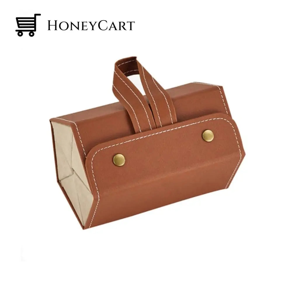 Multi-Sunglasses Case 5 Slot Brown