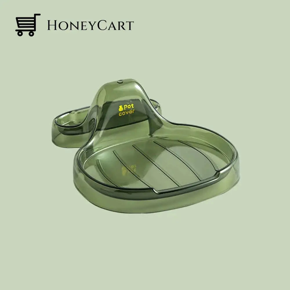 Multifunction Kitchen Spatula Rack Transparent Green