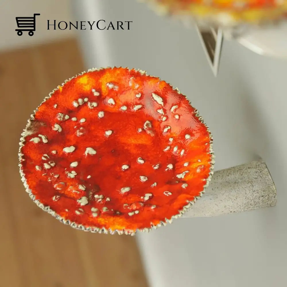 Mushroom Shape Floating Resin Wall Shelf Decor