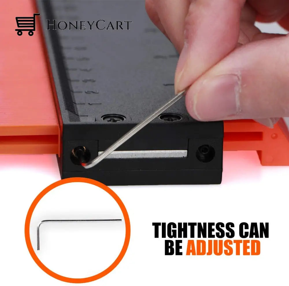 New Contour Gauge Profile Duplicator Tool Adjustable Lock Alloy Edge Copy Shaping