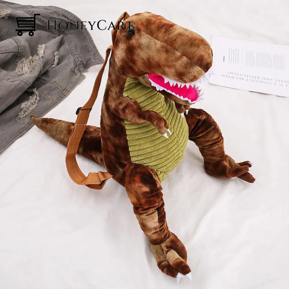New Dinosaur Backpack Brown