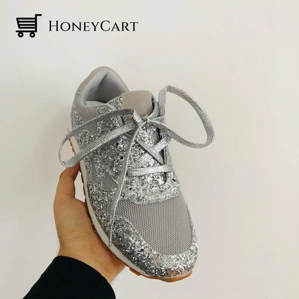 New Style Women S Casual Shoes Thick And Shiny Tool