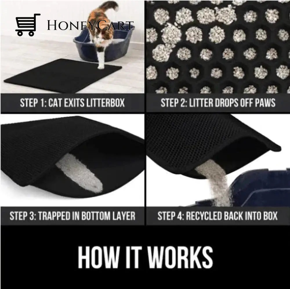 Non-Slip Cat Litter Mat