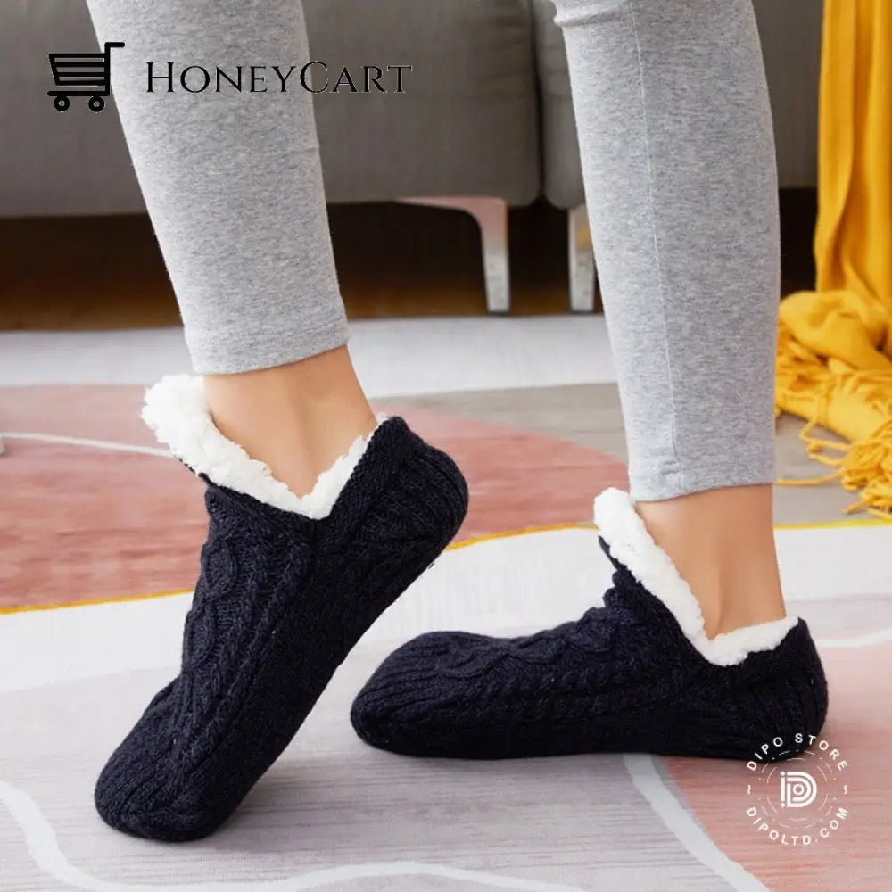 Non-Slip Winter Woolen Socks Hot Sale Black / 35-39(24Cm) Gift Ideas