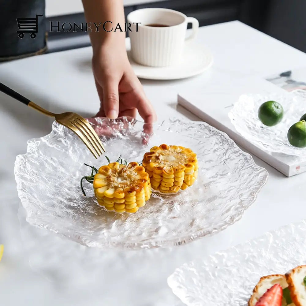 Nordic Frozen Style Glass Plates