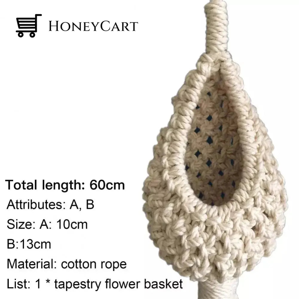 Nordic Hanging Macrame Flower Vase Plant Stands