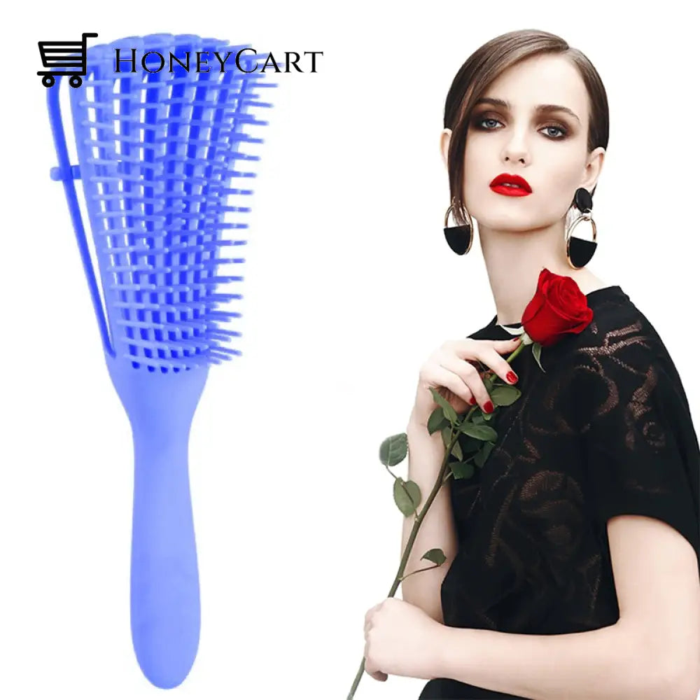 Octopus Detangling Hair Comb Purple Combs