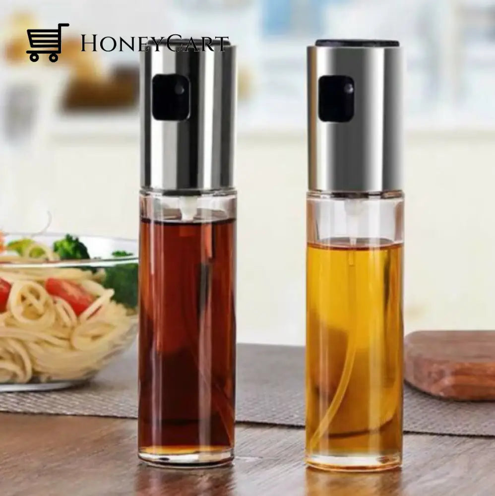 Olive Oil Sprayer Cooking Bbq Vinegar Dispenser Mister Pump Kitchen Bottle 100Ml 2Pcs Amazing
