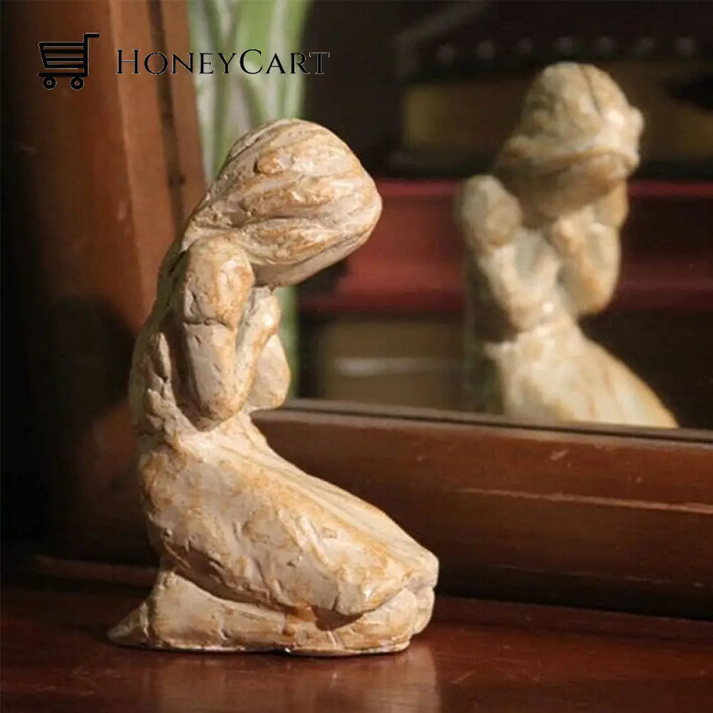 Ornaments Of Prayer Kneeling Small Girl Praying