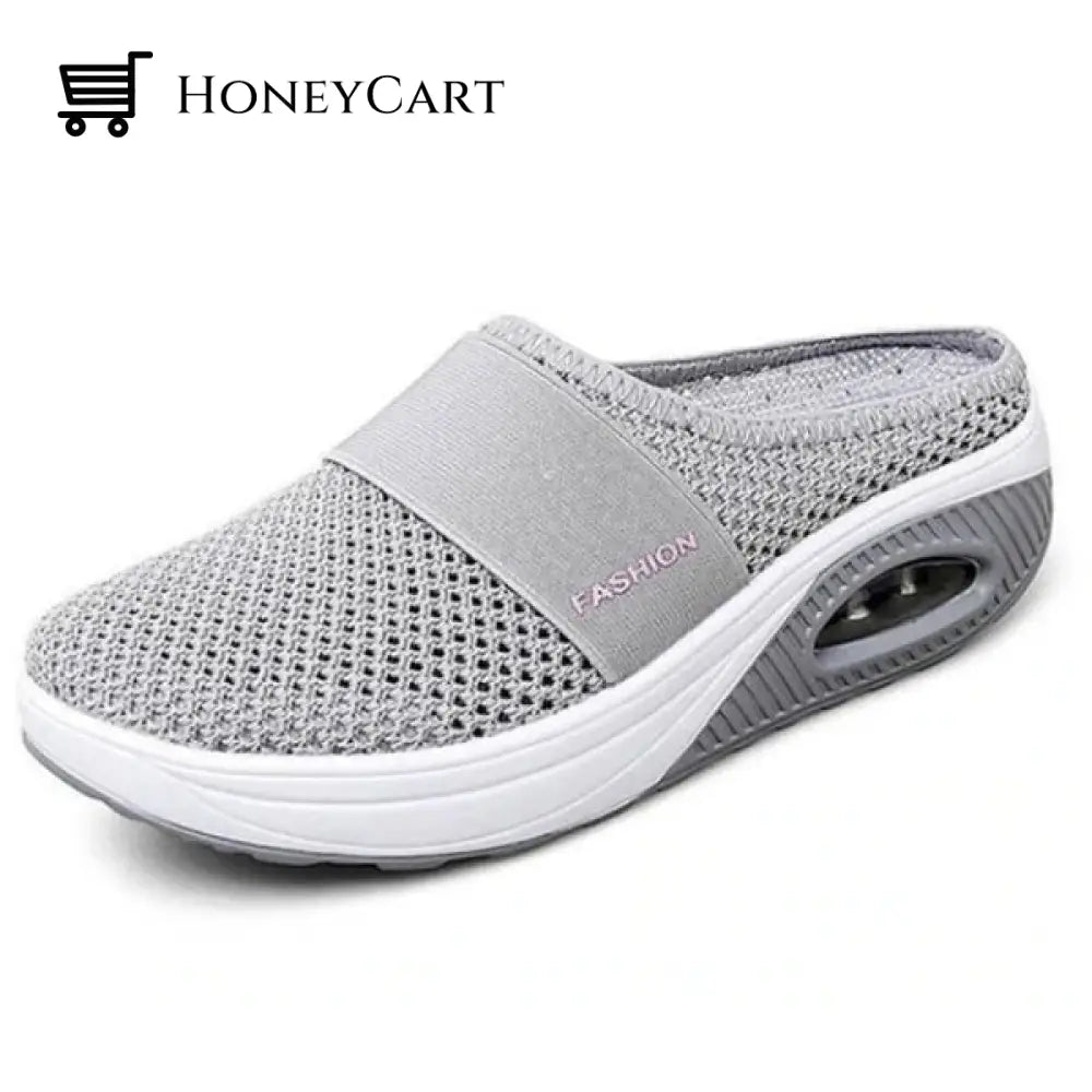 Orthopedic Walking Shoes For Women- Breathable Lightweight Air Cushion Slip-On Slippers