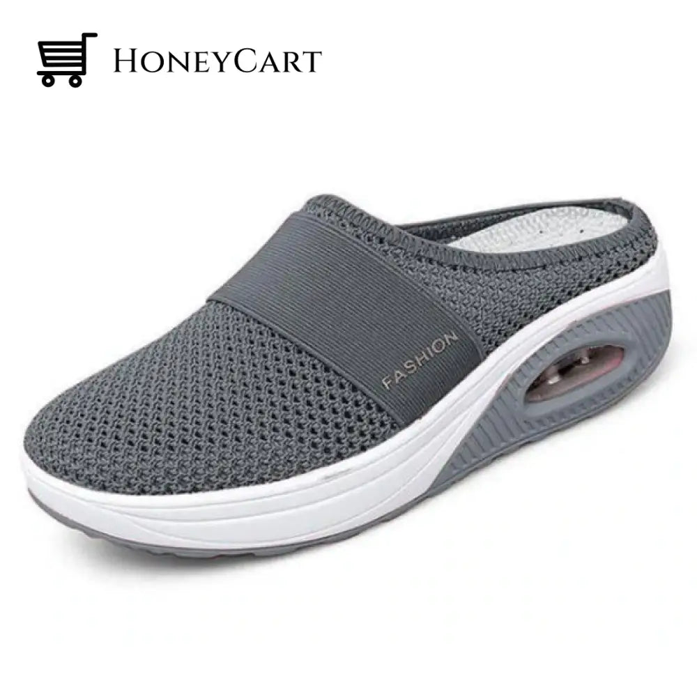 Orthopedic Walking Shoes For Women- Breathable Lightweight Air Cushion Slip-On Slippers