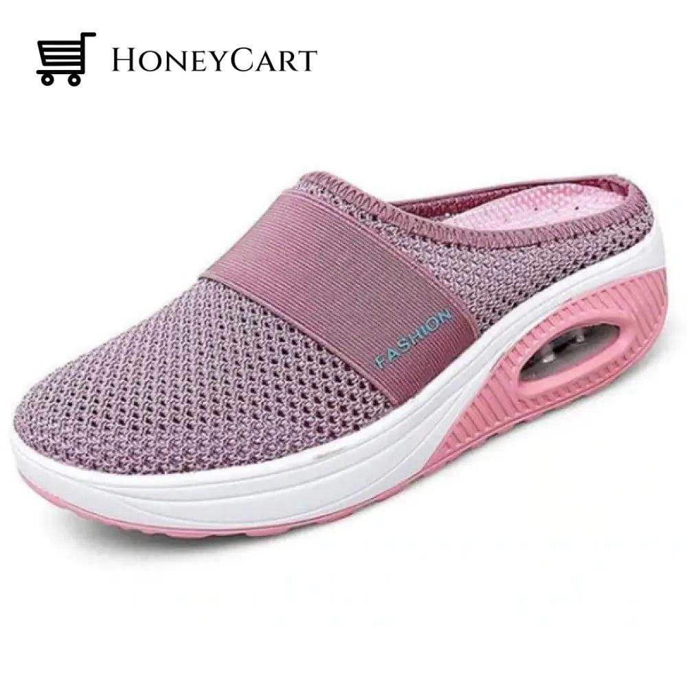 Orthopedic Walking Shoes For Women- Breathable Lightweight Air Cushion Slip-On Slippers