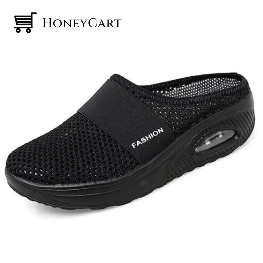 Orthopedic Walking Shoes For Women- Breathable Lightweight Air Cushion Slip-On Slippers