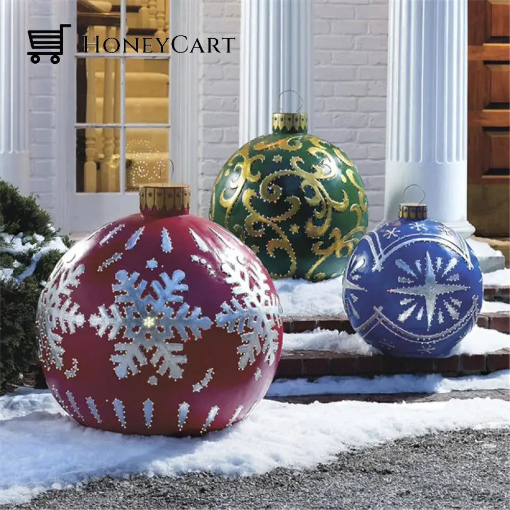 Outdoor Christmas Pvc Inflatable Decorated Ball