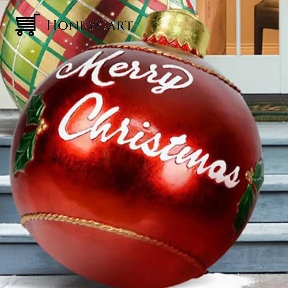 Outdoor Christmas Pvc Inflatable Decorated Ball Merry