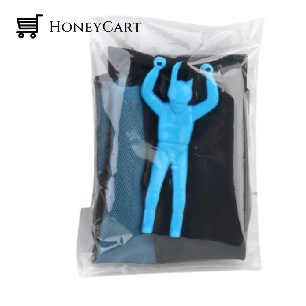 Outdoor Sports Children Throw Parachute Toys A Blue / 1Pc Cj