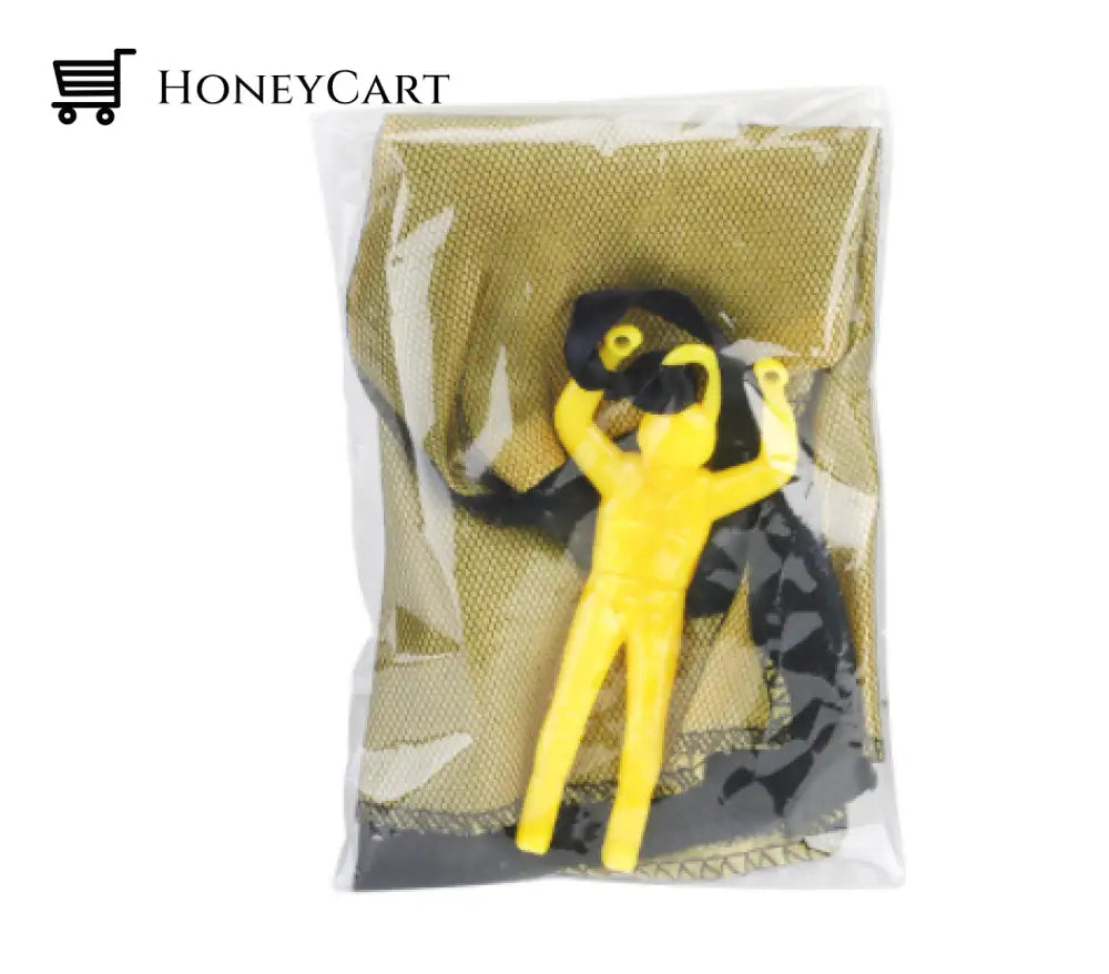 Outdoor Sports Children Throw Parachute Toys A Yellow / 1Pc Cj