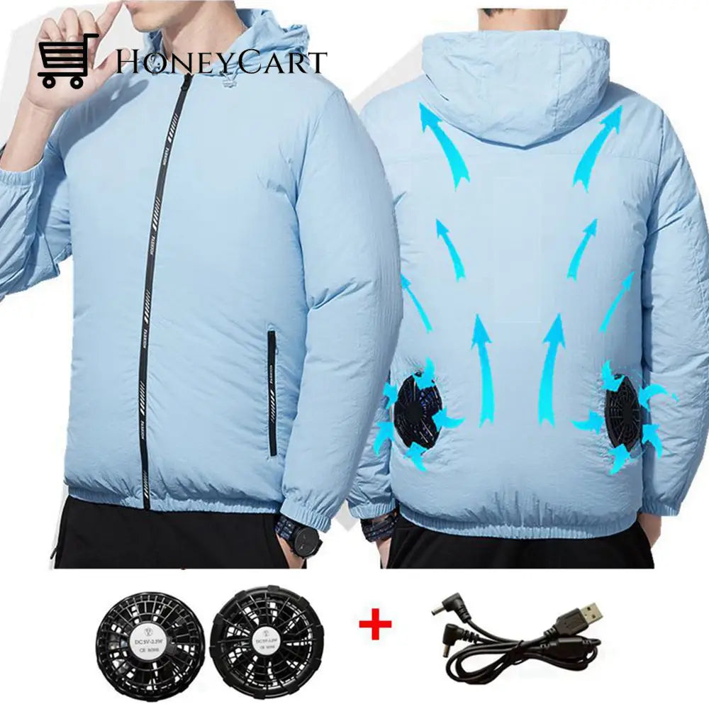 Outdoor Summer Cooling Fan Jacket Coats & Jackets