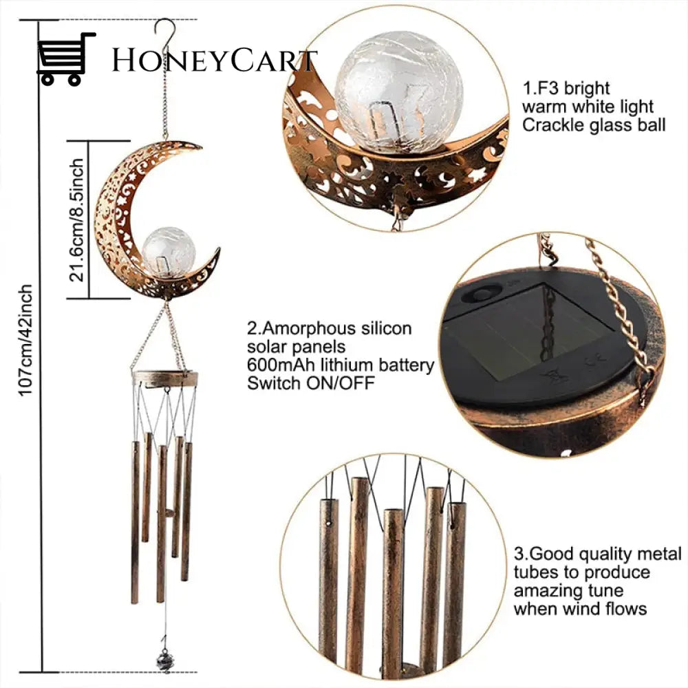 Outdoor Wind Chimes Solar Lights