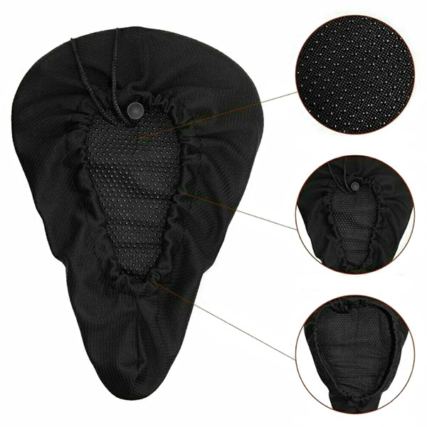 Bike Gel Seat Cushion Bicycle Padded Saddle Cover