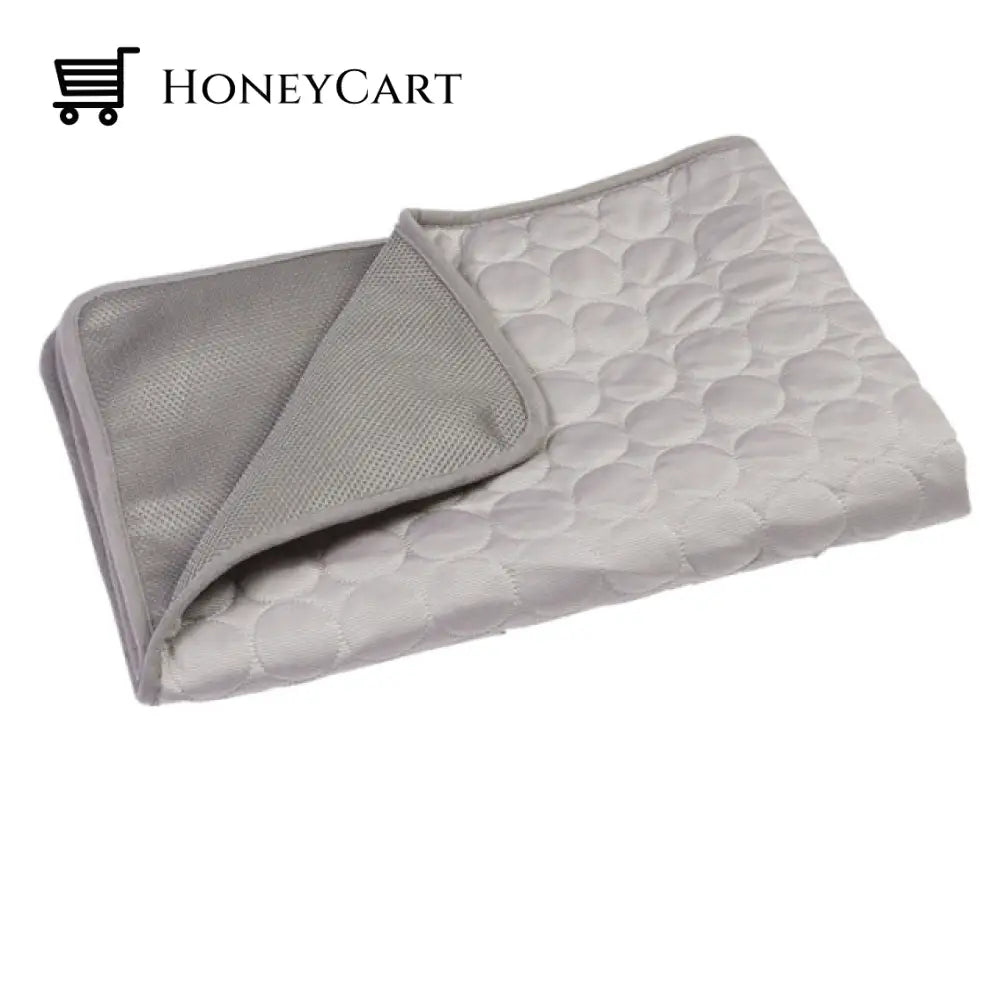 Pet Cooling Mat For Summer Mesh Cloth Gray / Xs 40X30 Cm Mattresses