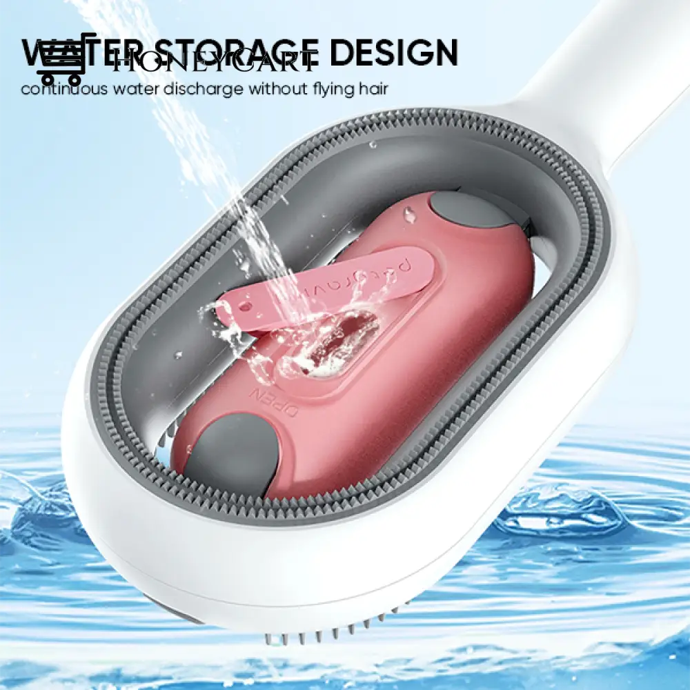 Pet Hair Removal Comb With Water Tank