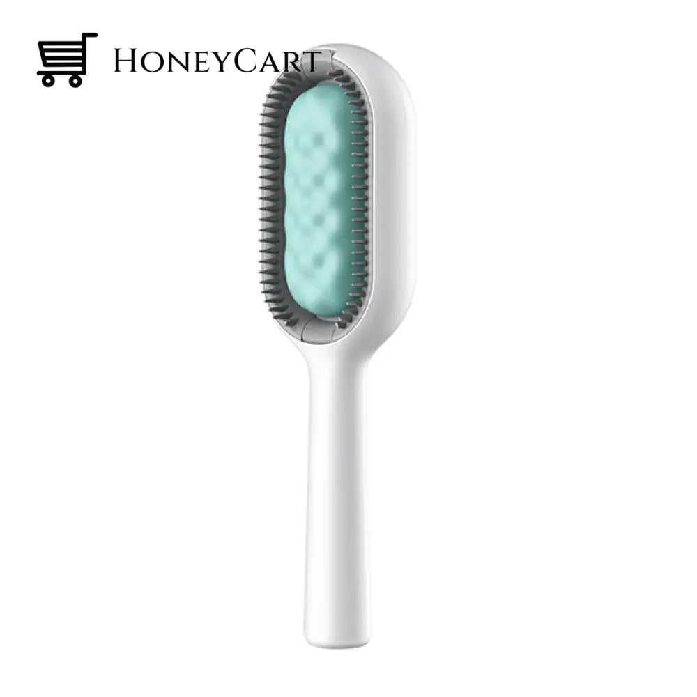 Pet Hair Removal Comb With Water Tank Long-Haired / Blue