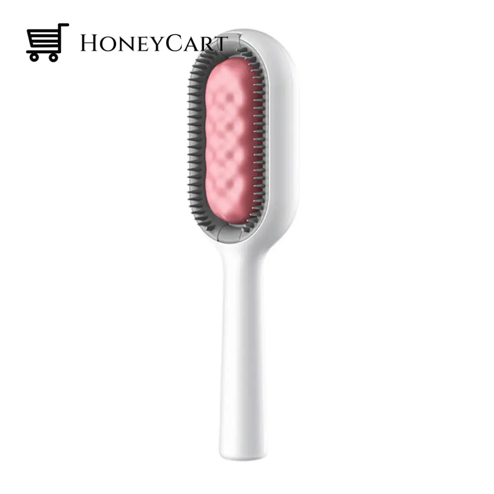 Pet Hair Removal Comb With Water Tank Long-Haired / Pink