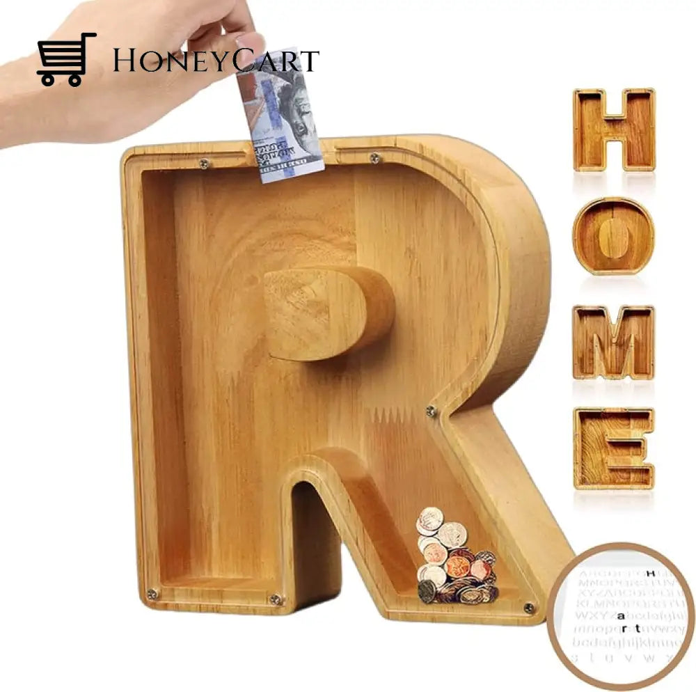 Piggy Bank-Wood Gift For Kids