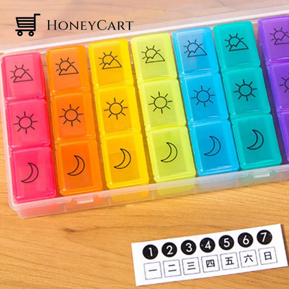 Pill Storage Box Plastic