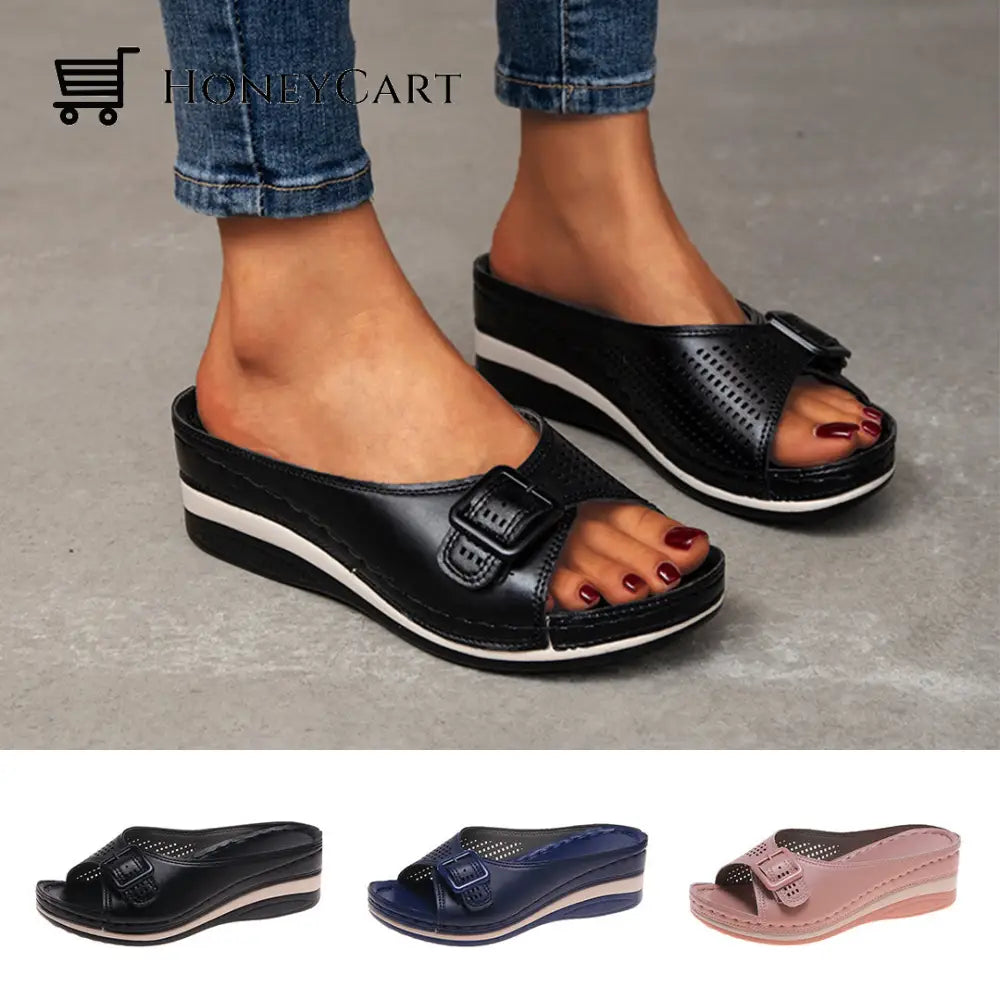 Platform Sandals With Wedge Heels