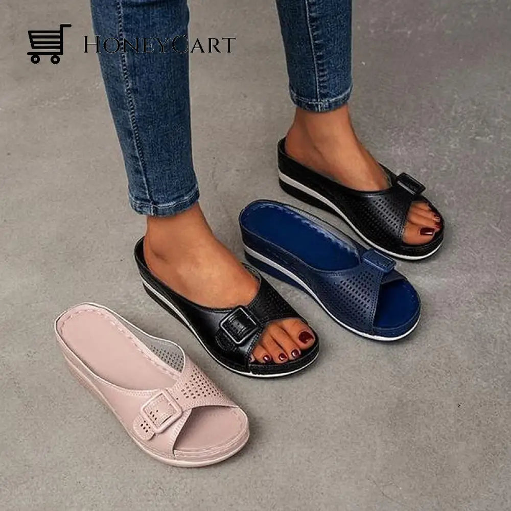 Platform Sandals With Wedge Heels