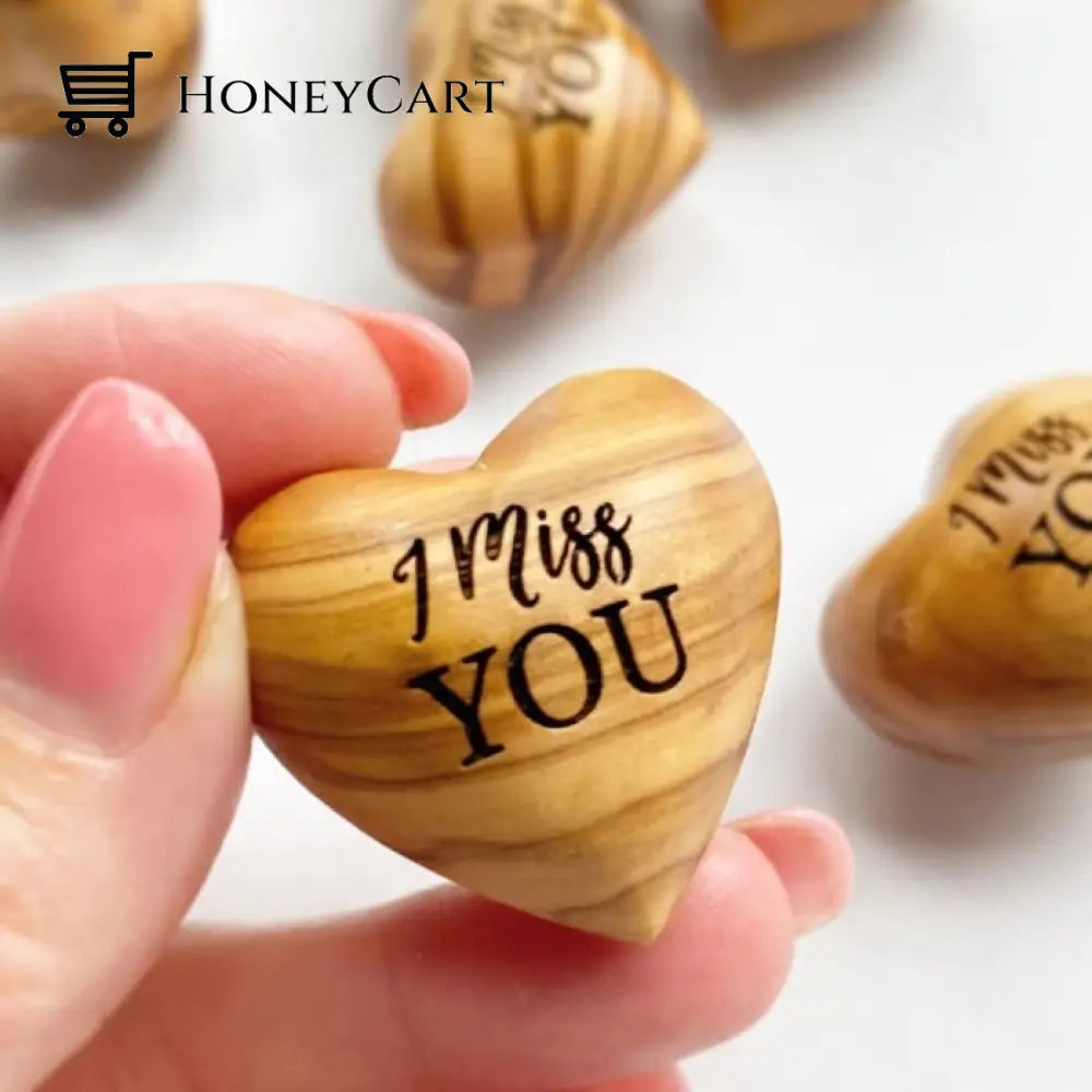 Pocket Hug Wooden Heart Token--Thanksgiving Gifts Christmas