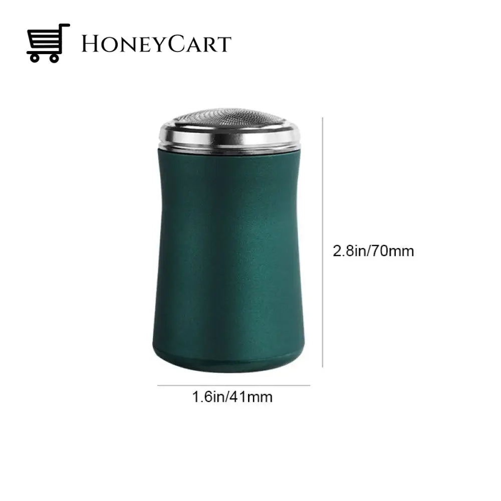 Pocket Size Washable Electric Razor Green