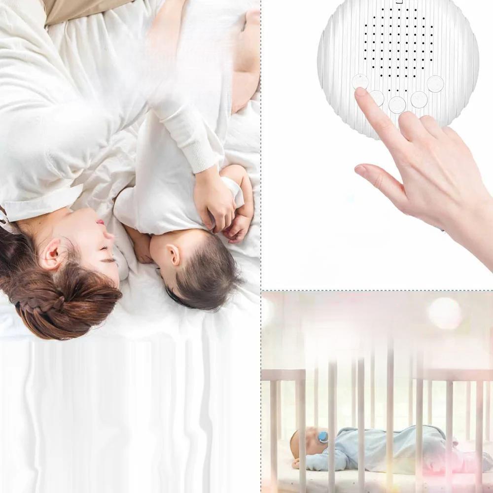 Portable Baby White Noise Sleep Machine – 10 Soothing Sounds