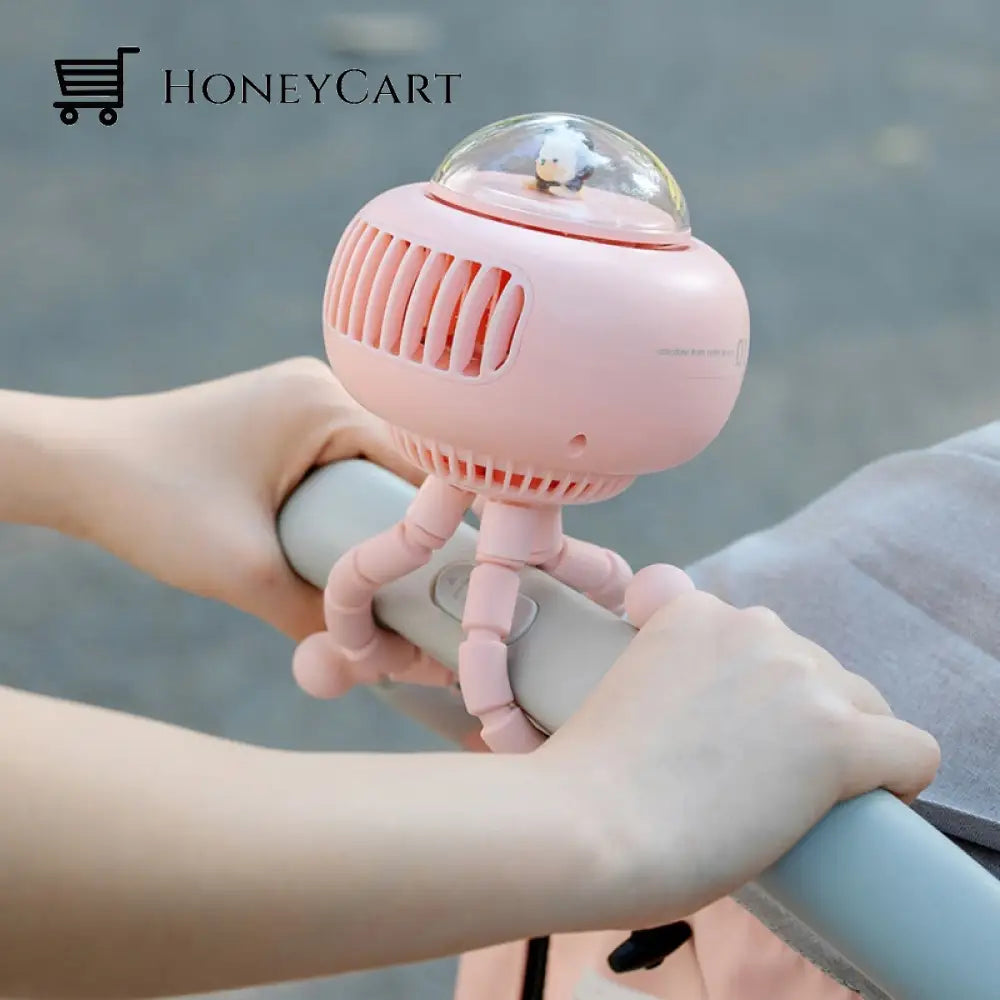 Portable Flexible Cute Baby Stroller Fan Fans