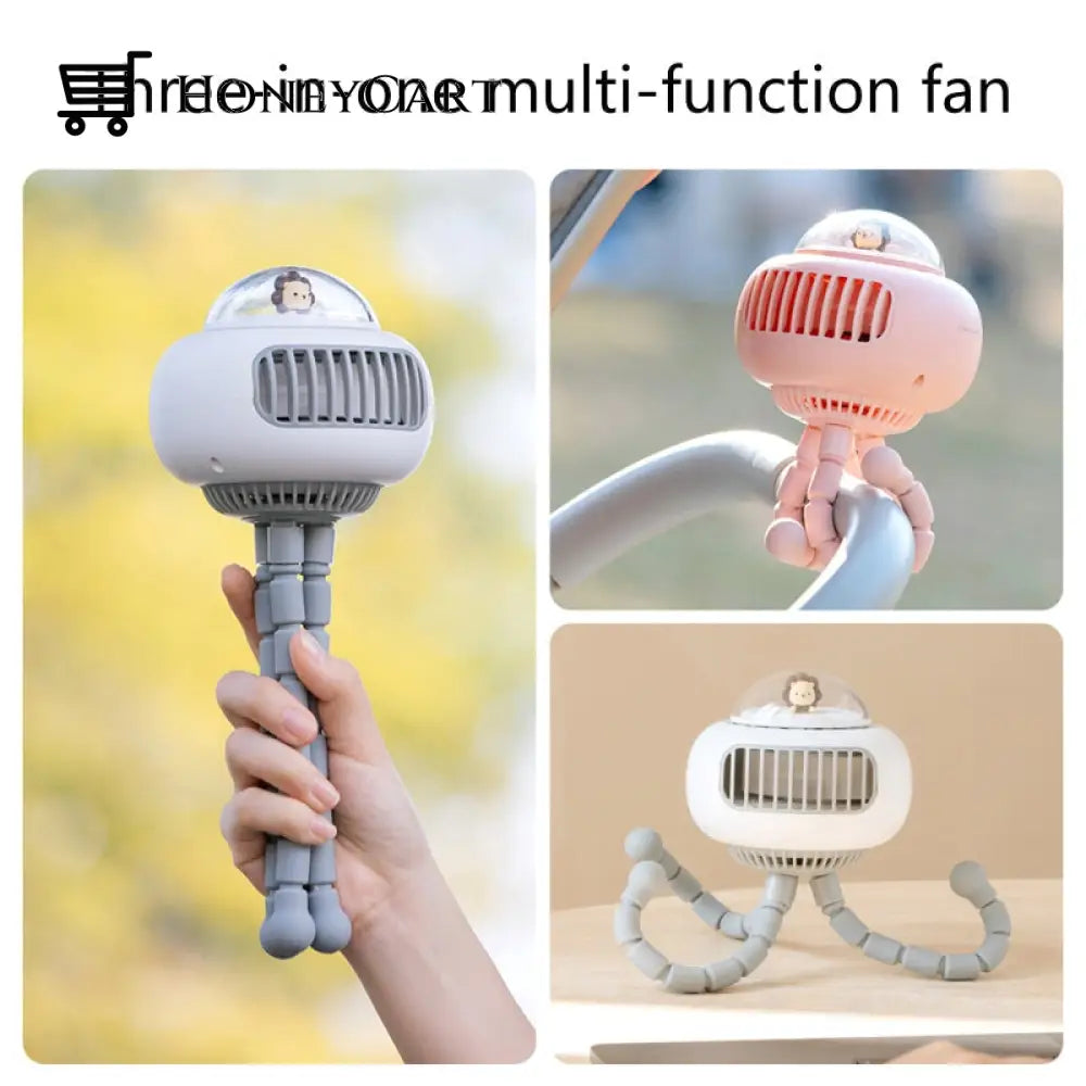 Portable Flexible Cute Baby Stroller Fan Fans