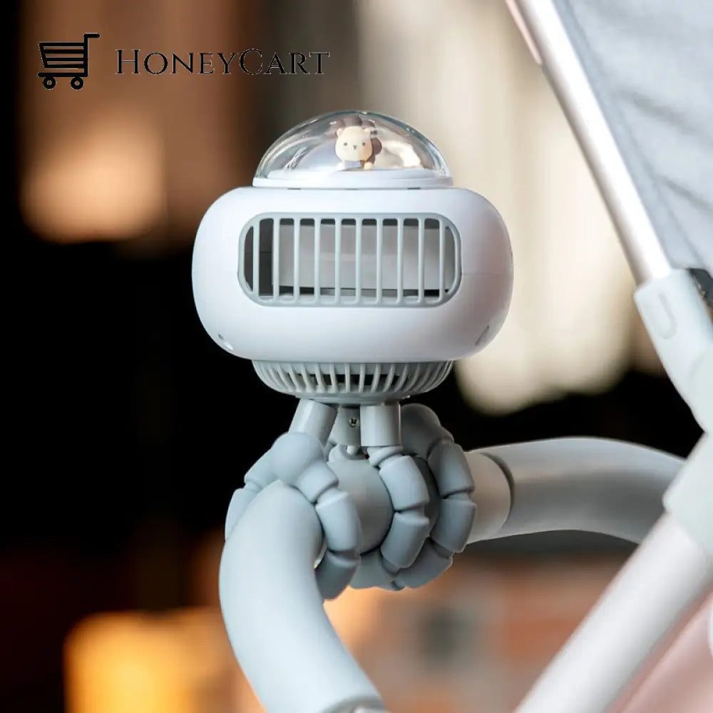 Portable Flexible Cute Baby Stroller Fan Fans