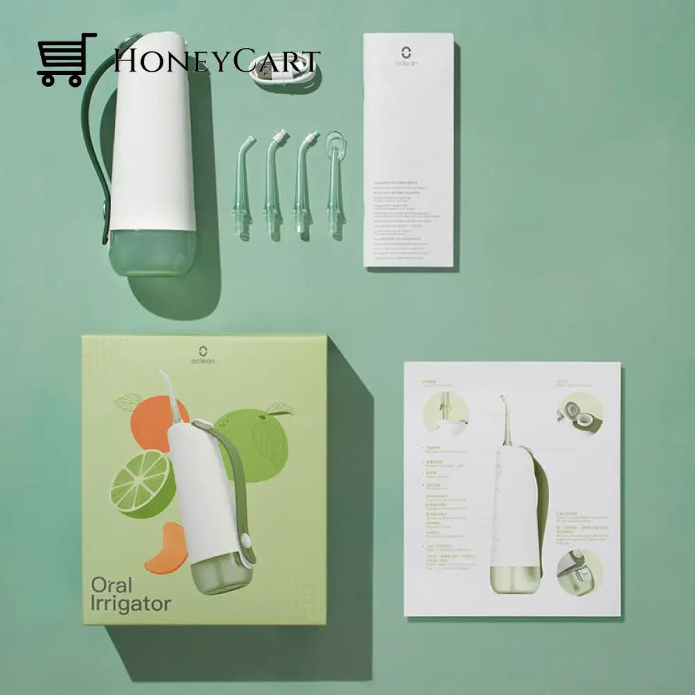 Portable Mouth Cleaner Water Flosser Green Dental Floss