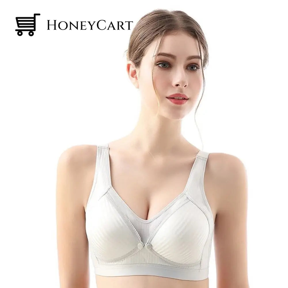 Pregnant Women Underwear Clothes Lactating Bra Gray / C 34 Bras