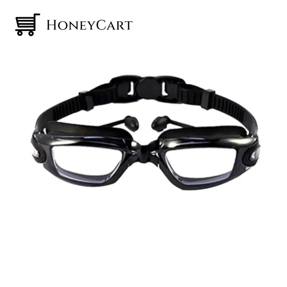 Pro-Hd Swim Goggles With Ear Plugs