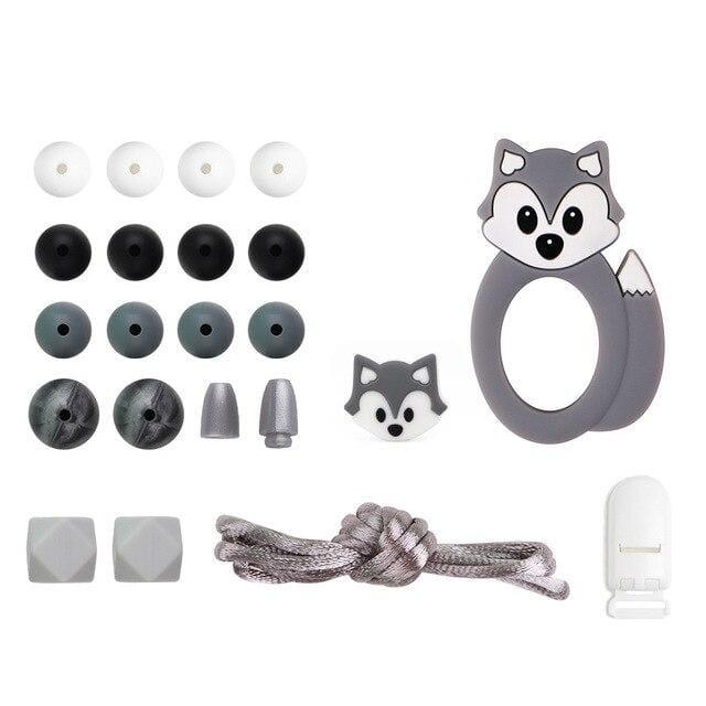Silicone Teether Beads Set