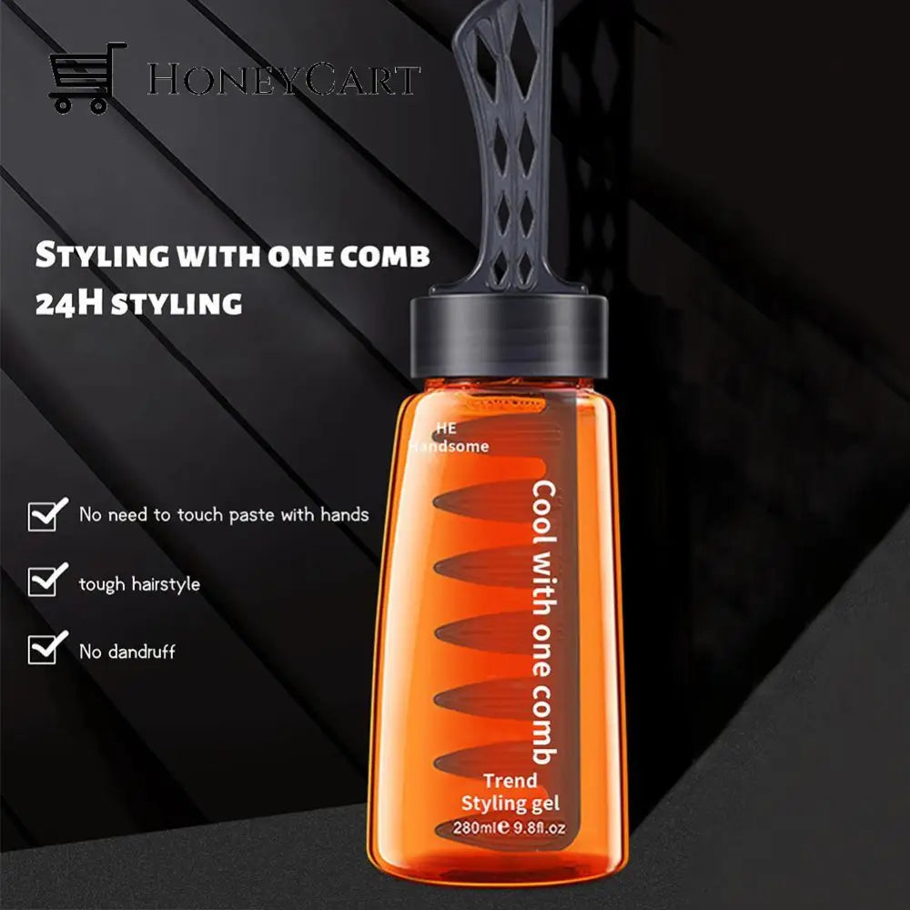 Professional Easy Hair Styling Comb Gel Bottle Care