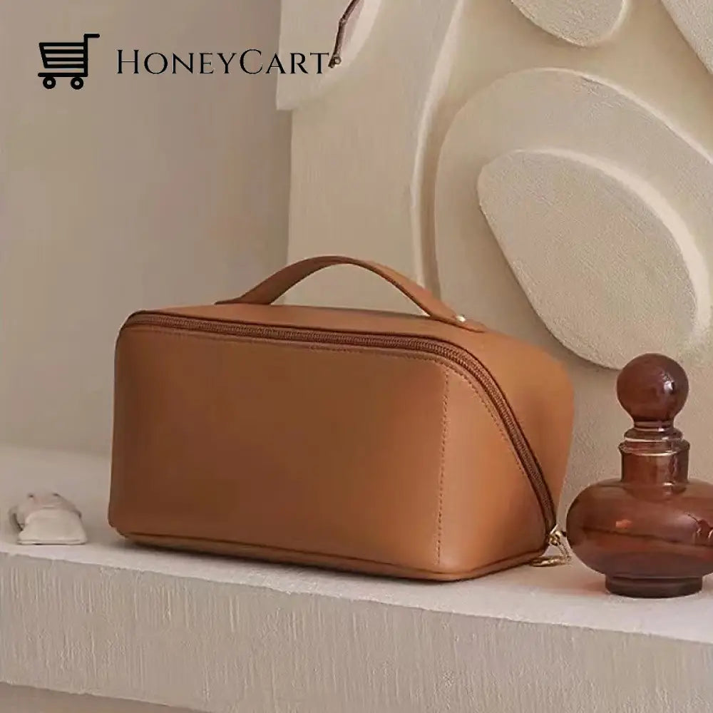 Pu Portable Travel Cosmetic Storage Bag