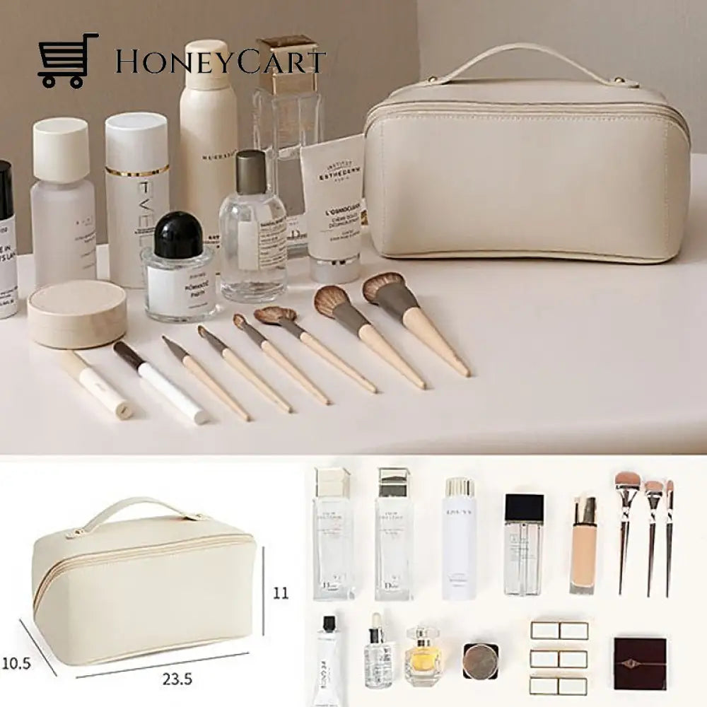 Pu Portable Travel Cosmetic Storage Bag
