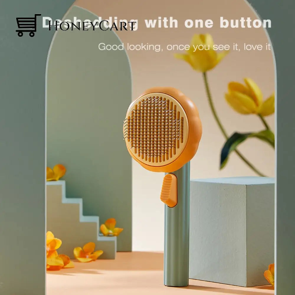 Pumpkin Pet Fur Brush